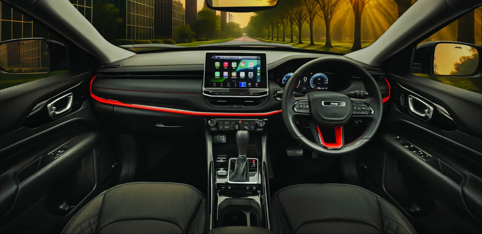 Accentuated Dashboard & Plush Leather Seats